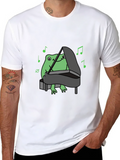 Frog Playing Piano T-Shirt - Music Lover Tee product image 1