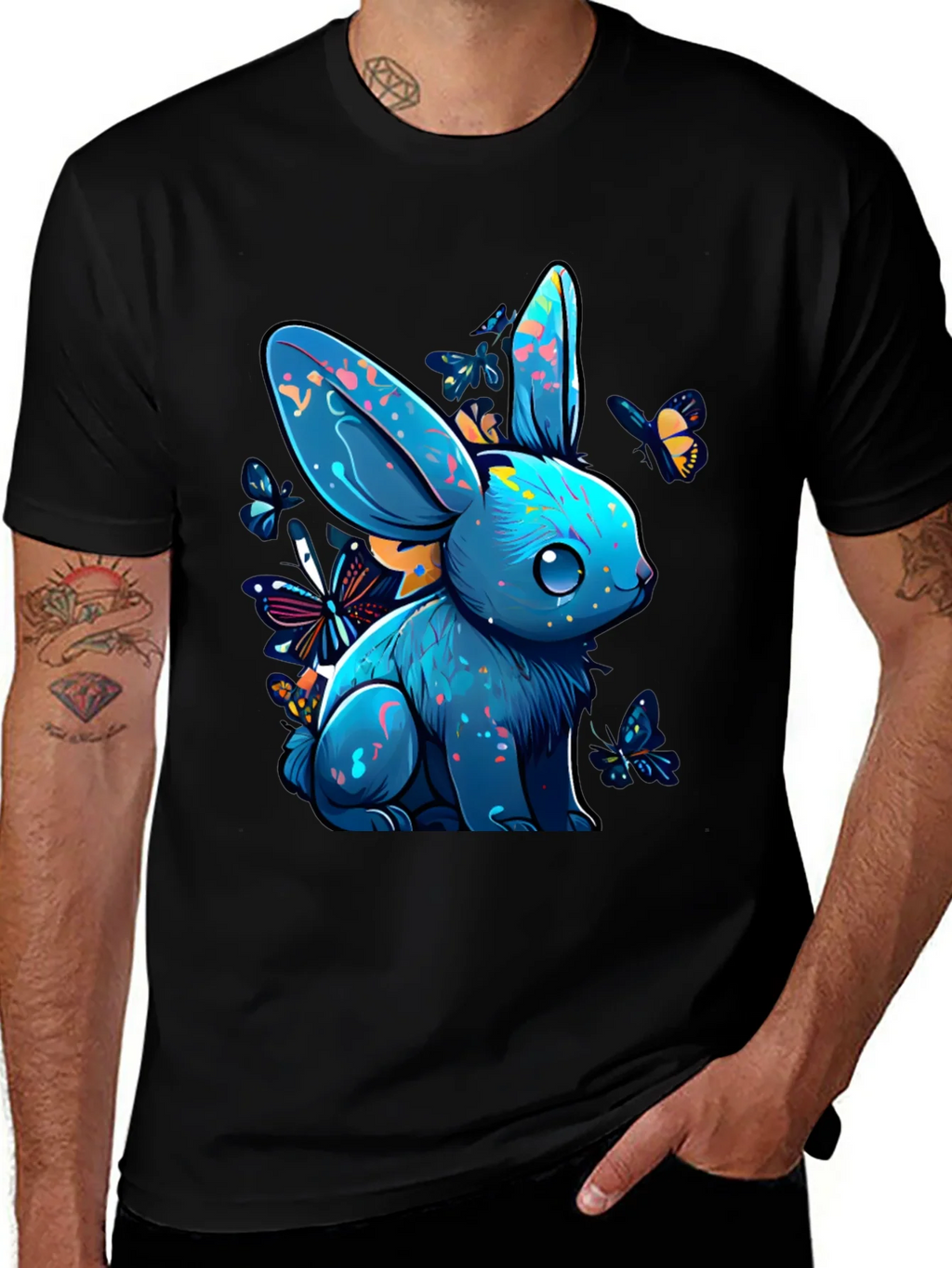 Vibrant Bunny Graphic Tee product image 1