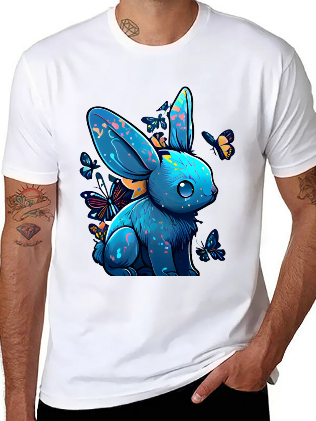 Vibrant Bunny Graphic Tee product image 10