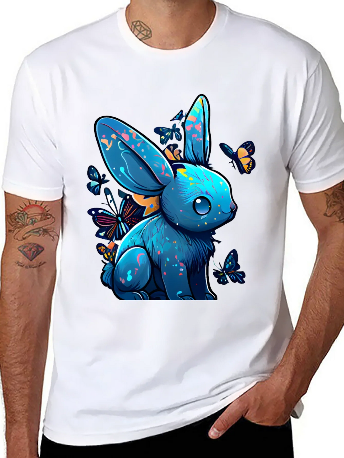 Vibrant Bunny Graphic Tee product image 10