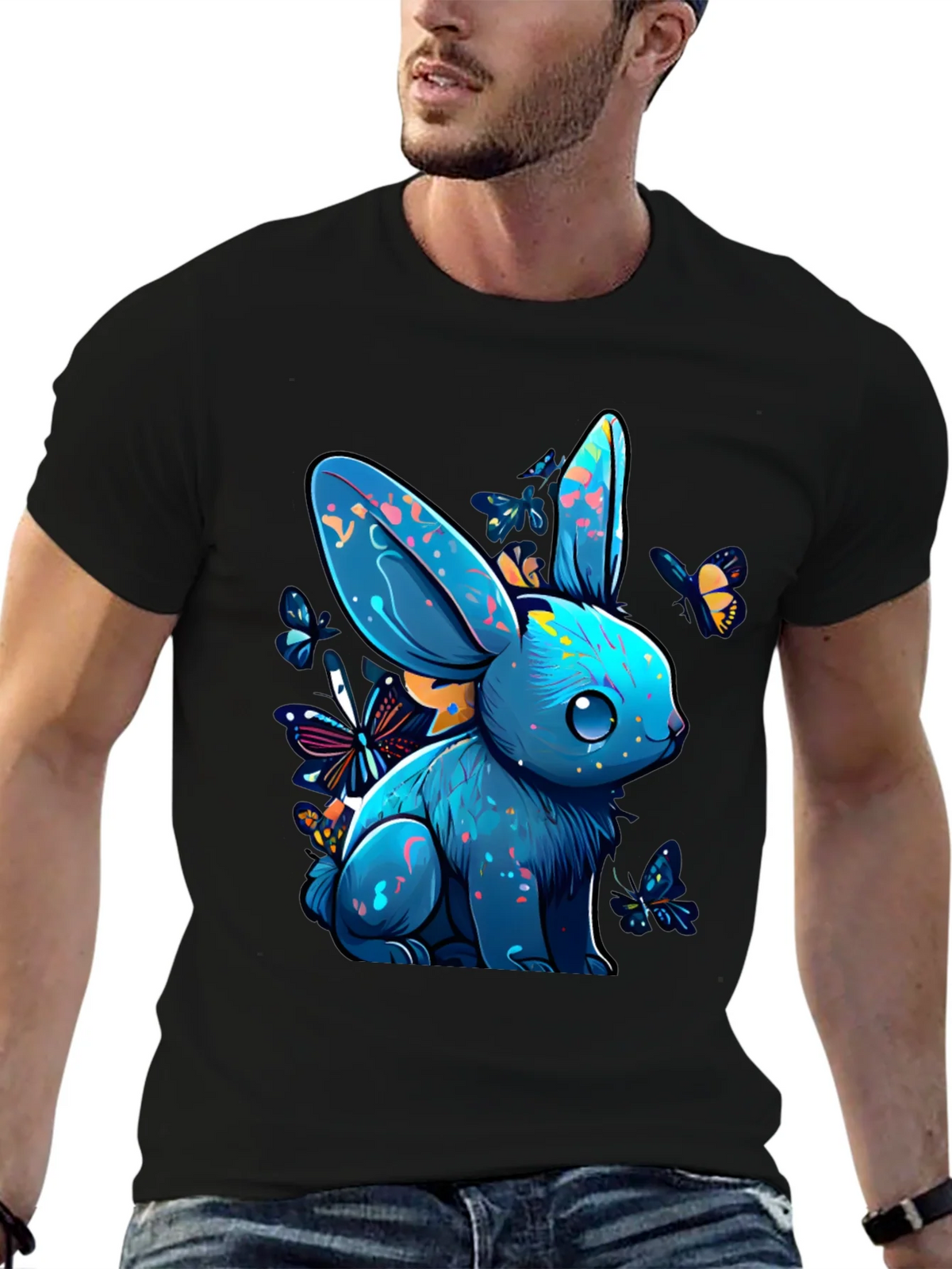 Vibrant Bunny Graphic Tee product image 9