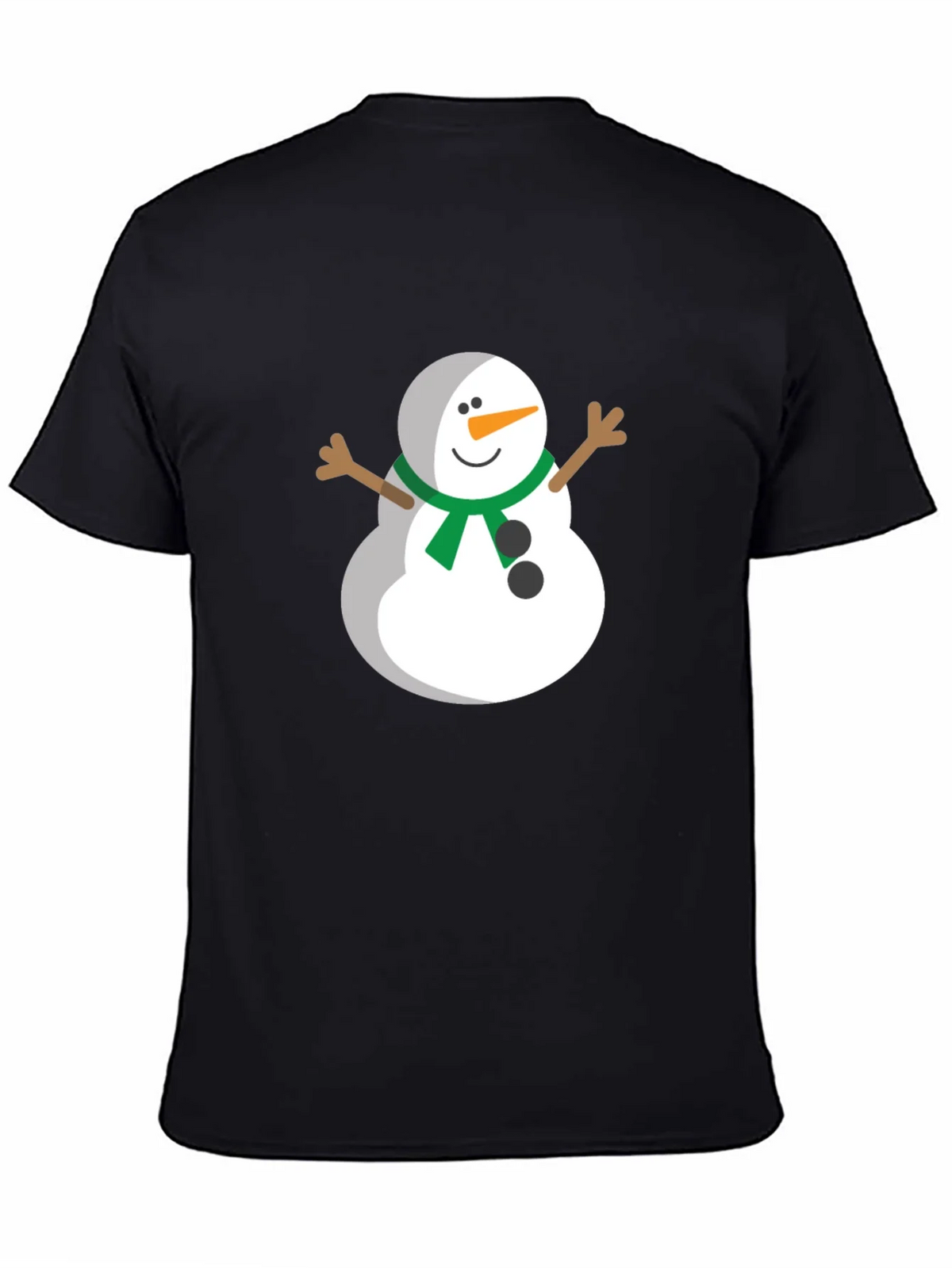 Festive Snowman Graphic Tee - Black product image 7