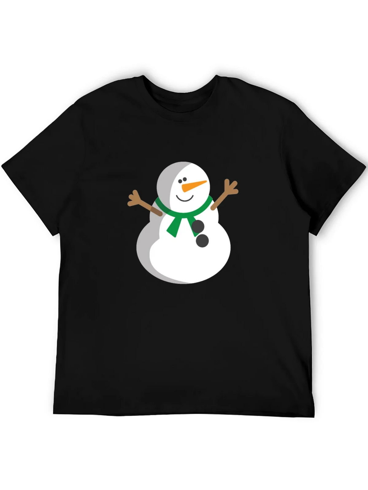 Festive Snowman Graphic Tee - Black product image 8