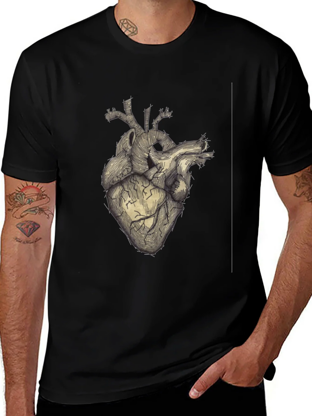Anatomical Heart Graphic Tee - Unique Design product image 1