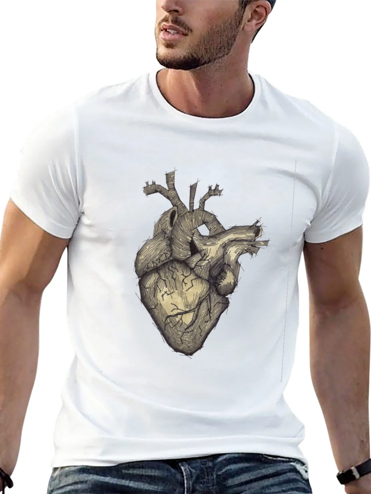 Anatomical Heart Graphic Tee - Unique Design product image 4