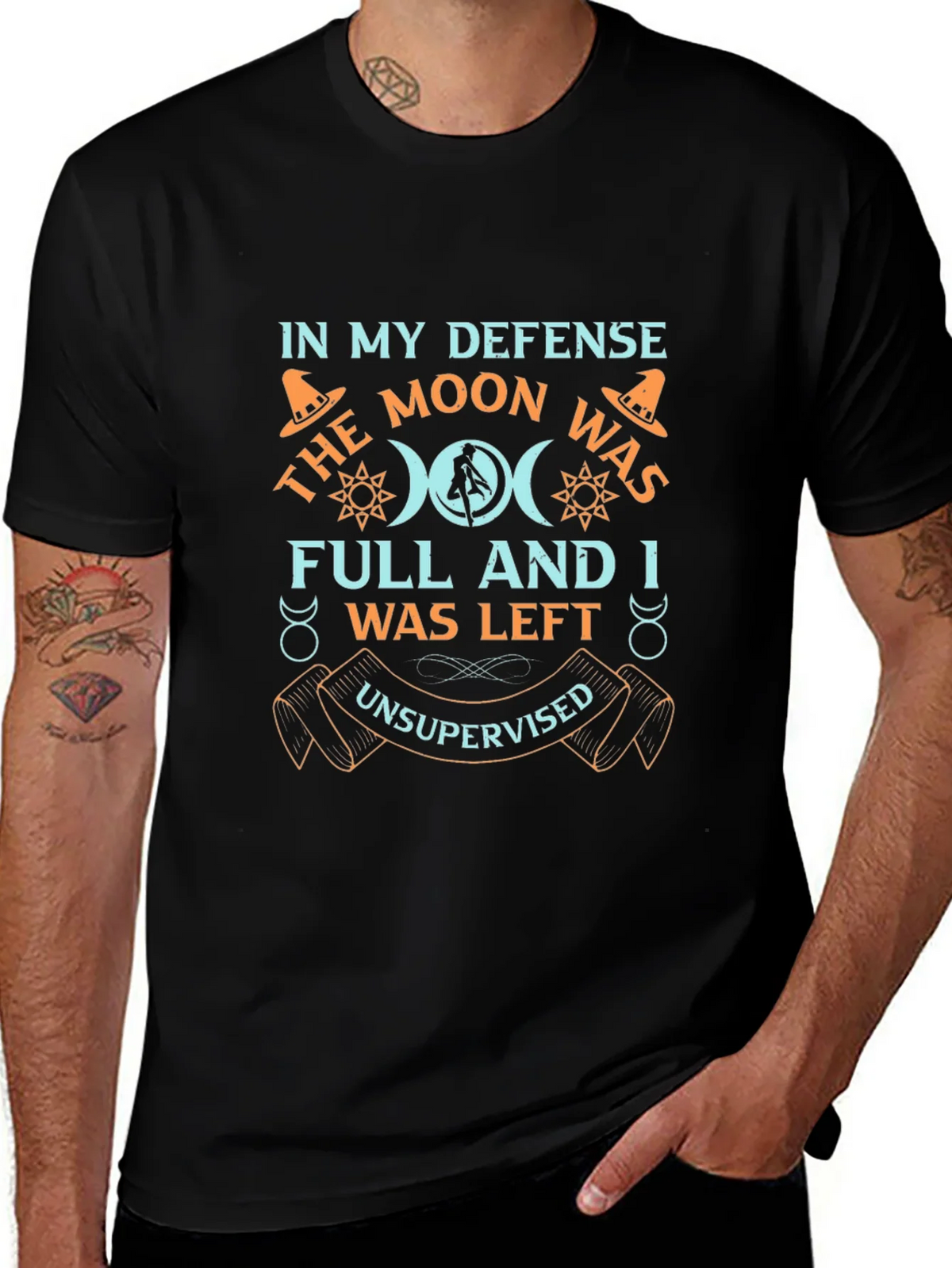 Moon Was Full Graphic T-Shirt - Unisex product image 1
