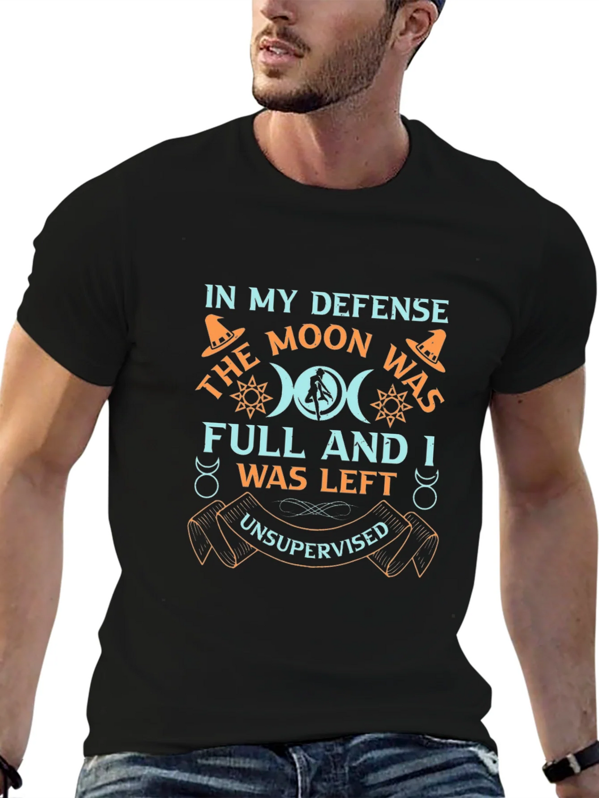 Moon Was Full Graphic T-Shirt - Unisex product image 9