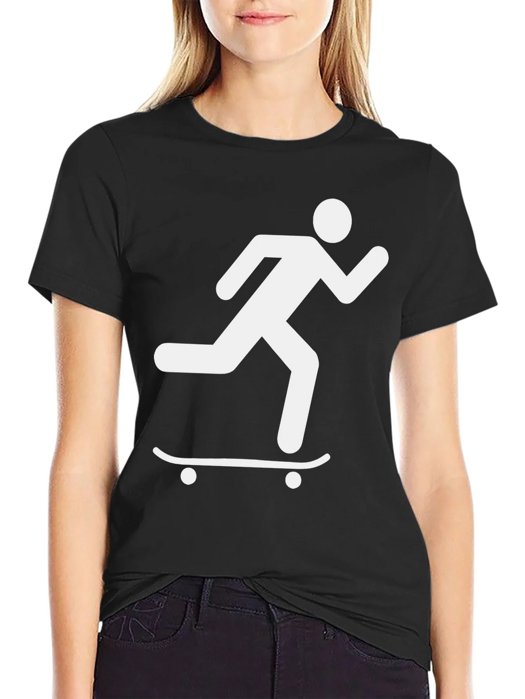 Skateboard Runner Graphic Tee - Black product image 5