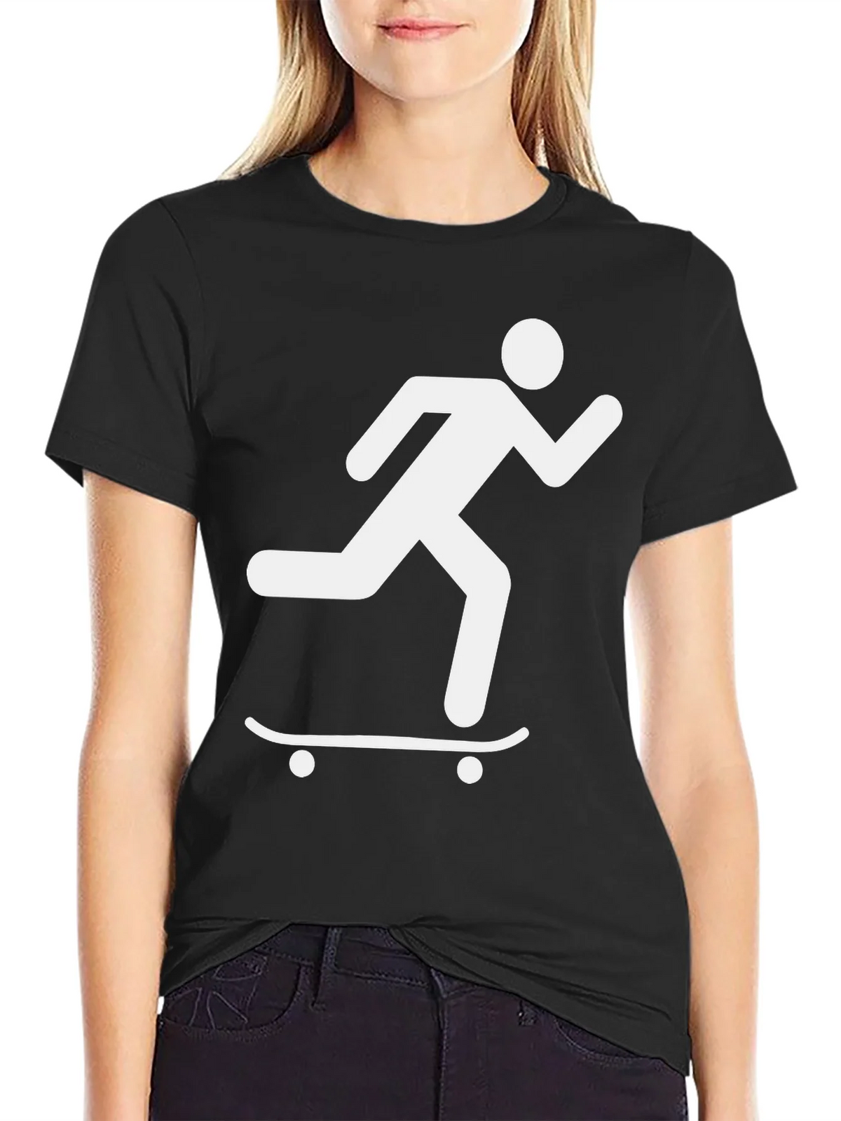 Skateboard Runner Graphic Tee - Black product image 5