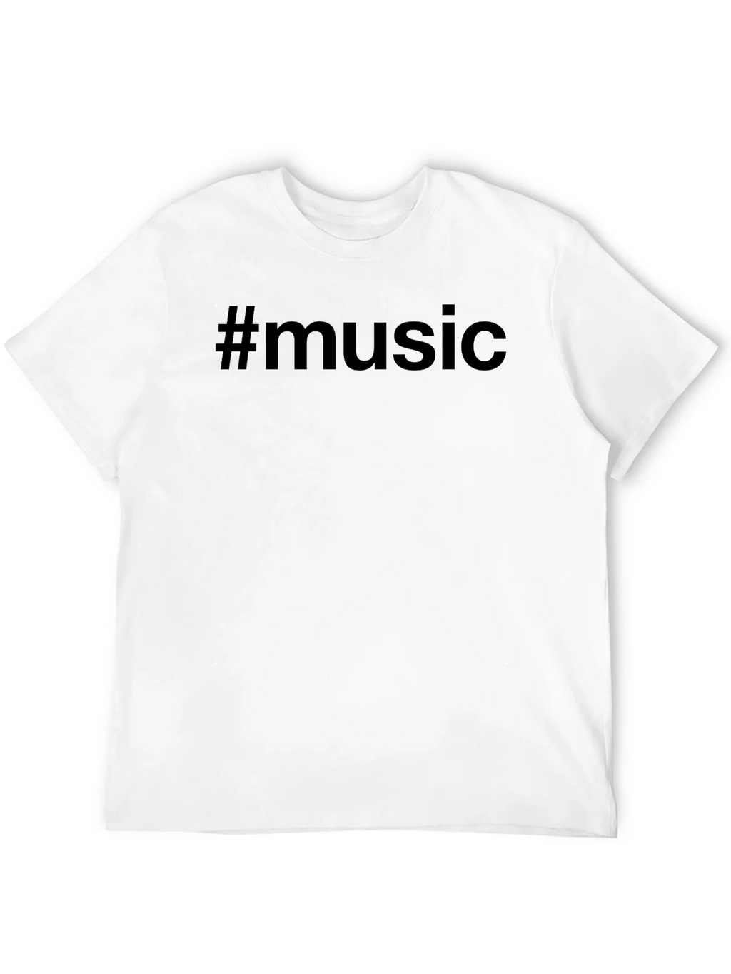 #Music Black T-Shirt - Trendy Casual Wear product image 2