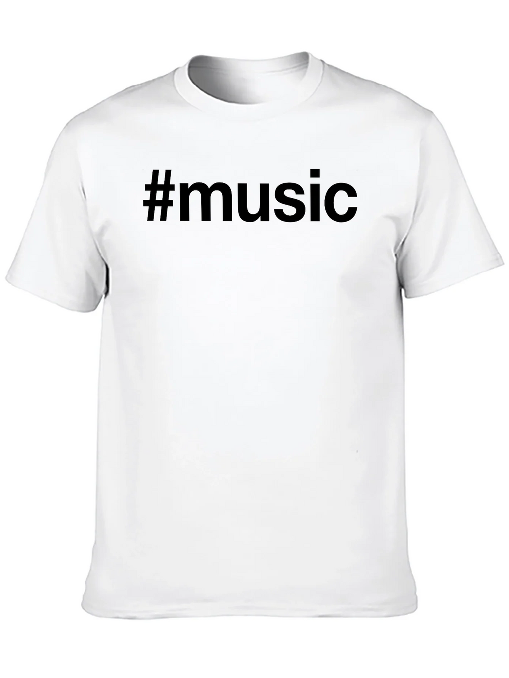 #Music Black T-Shirt - Trendy Casual Wear product image 10