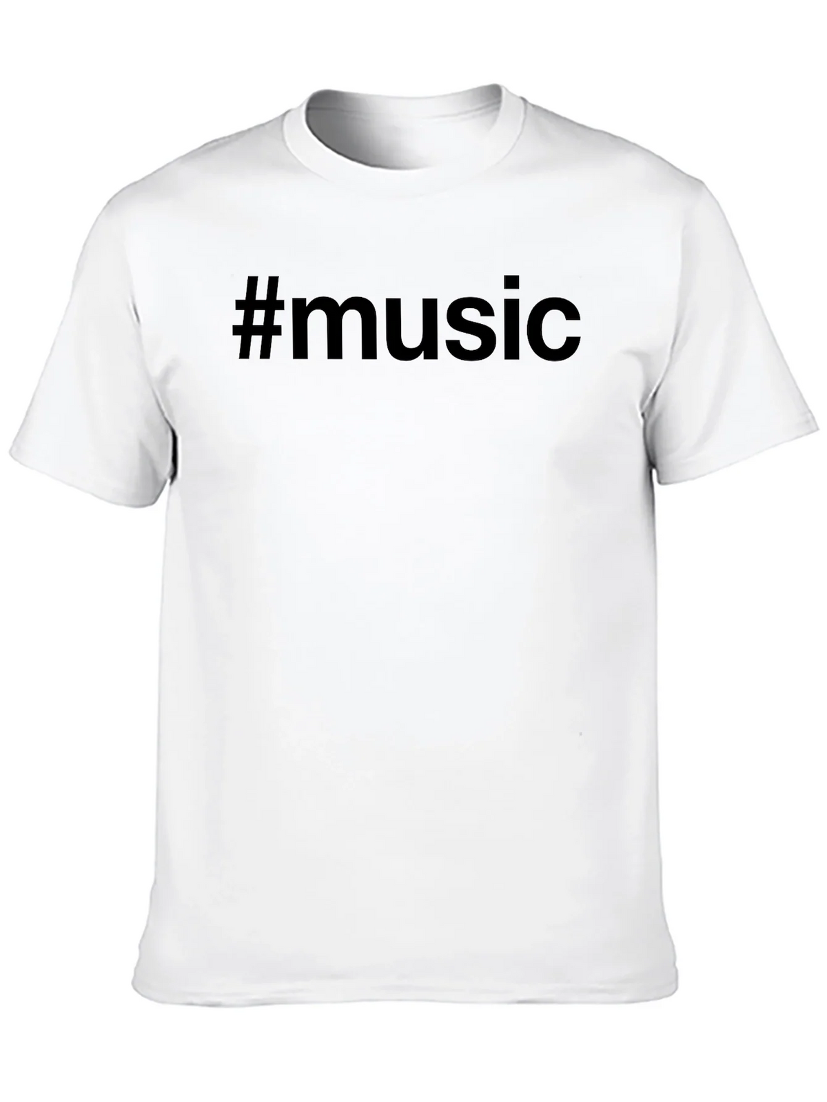 #Music Black T-Shirt - Trendy Casual Wear product image 10
