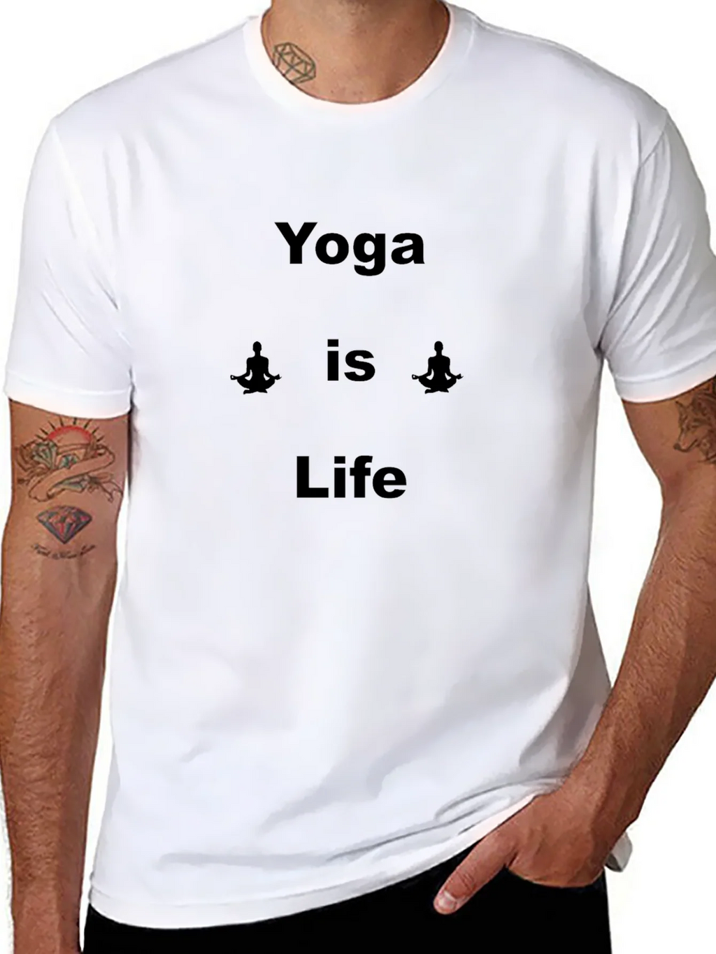 Yoga is Life Black T-Shirt product image 10