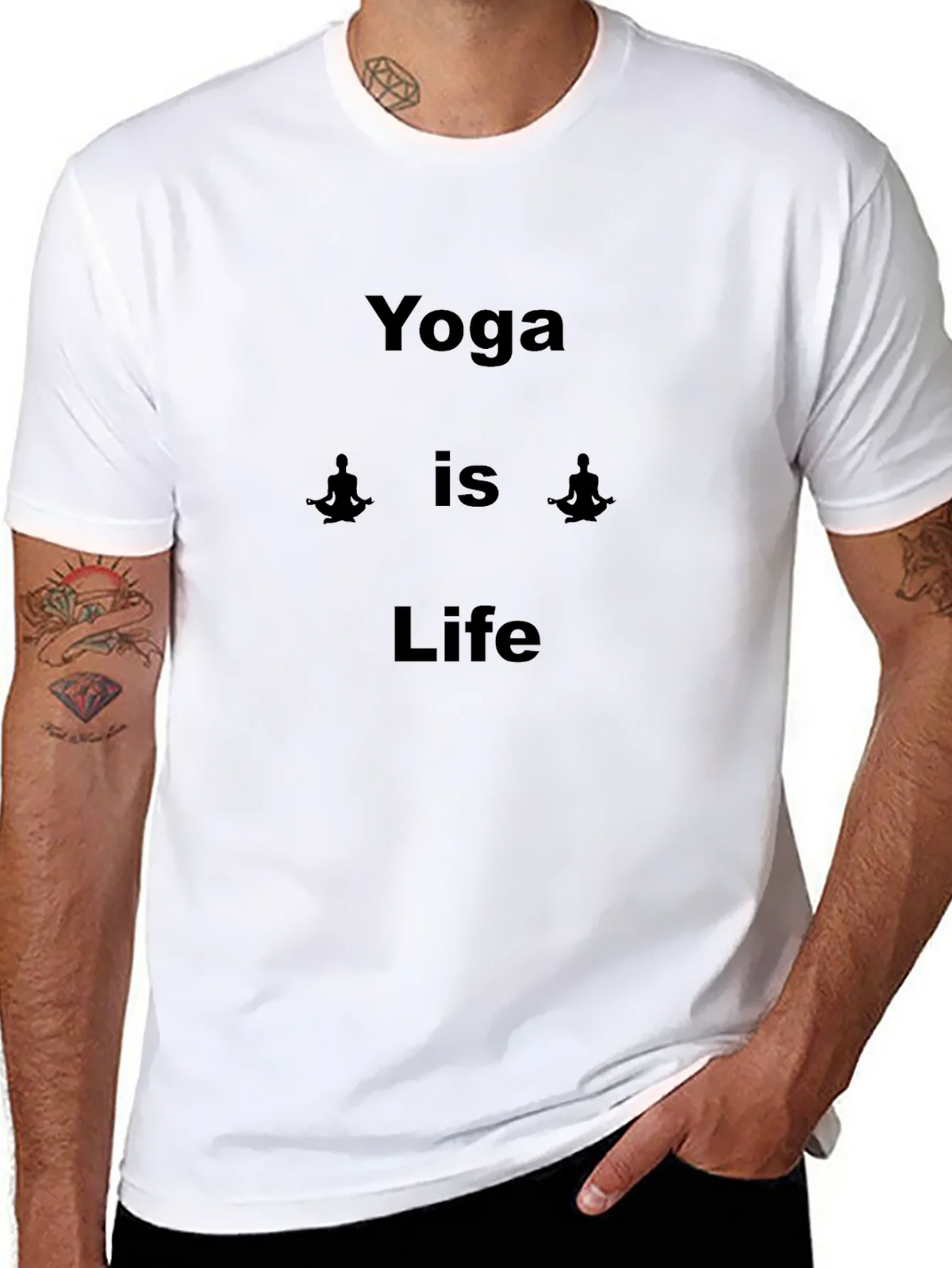 Yoga is Life Black T-Shirt product image 10