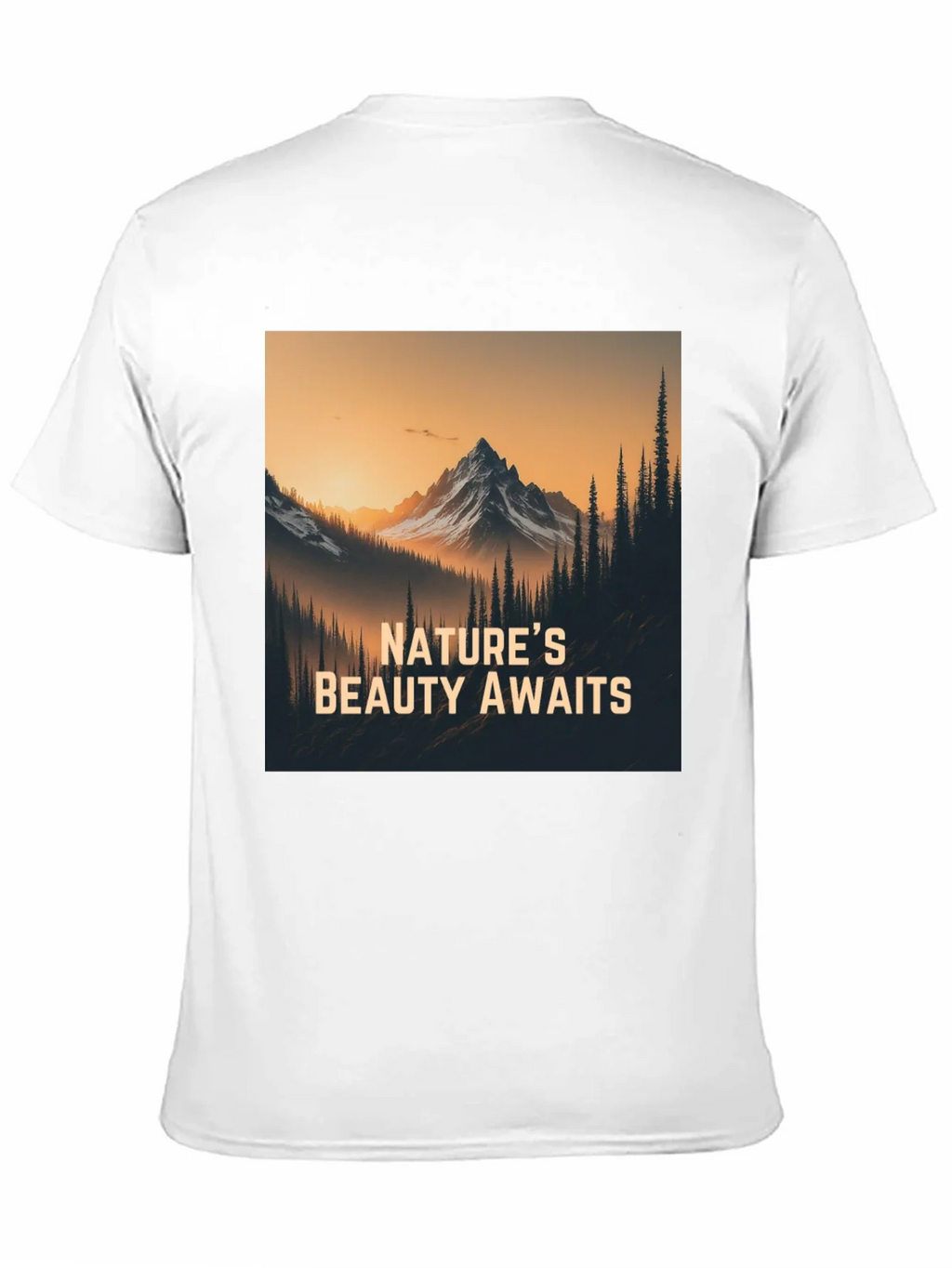 Natures Beauty Awaits Black Graphic Tee product image 2