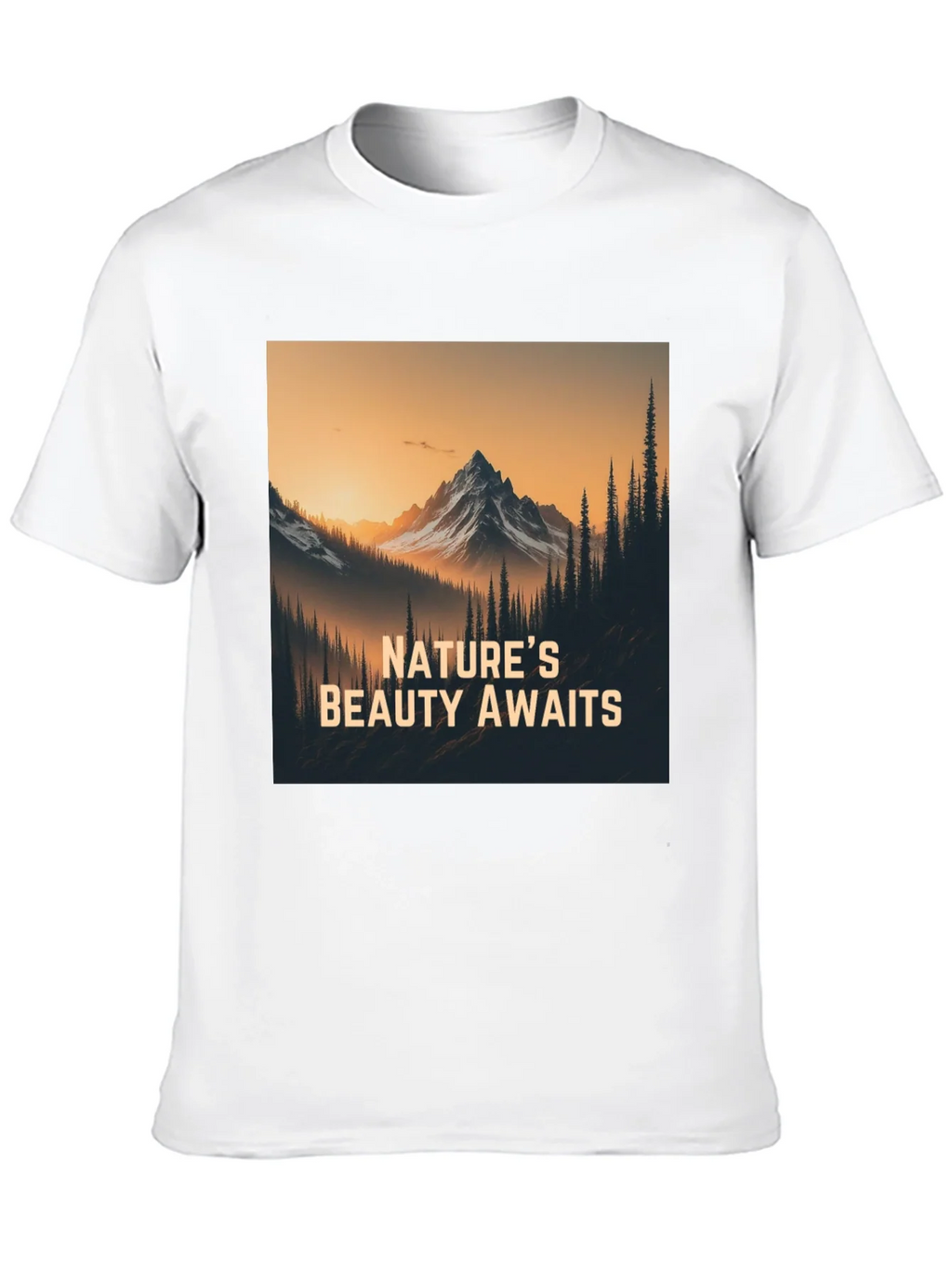 Natures Beauty Awaits Black Graphic Tee product image 12