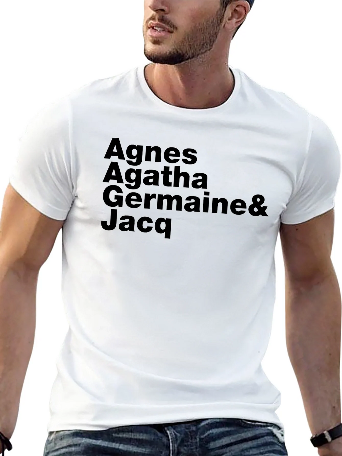 Agnes Agatha Germaine & Jacq Black T-Shirt product image 4