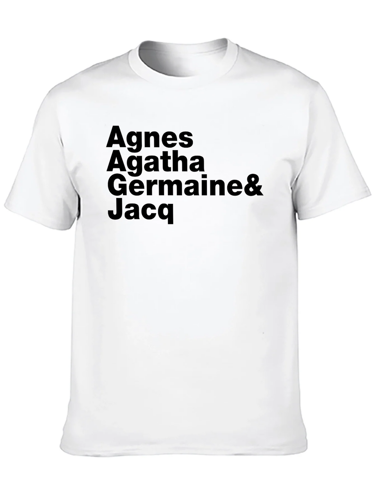 Agnes Agatha Germaine & Jacq Black T-Shirt product image 12