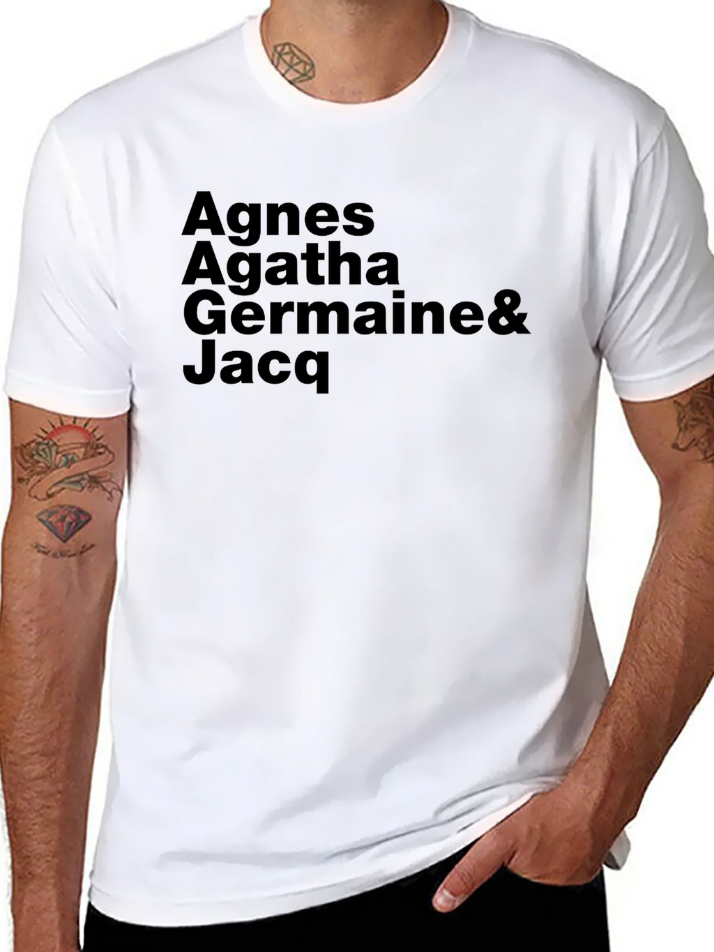 Agnes Agatha Germaine & Jacq Black T-Shirt product image 10