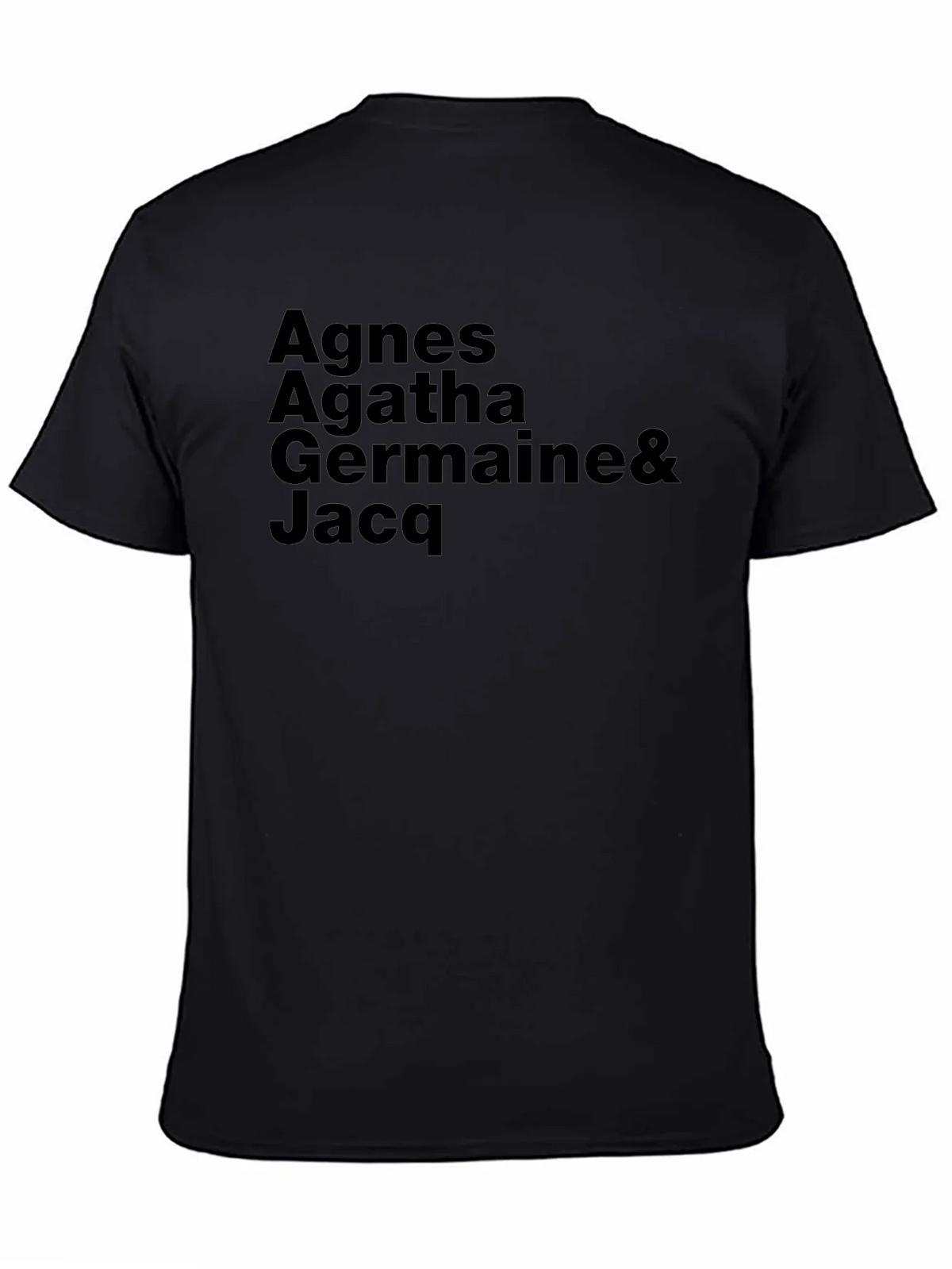 Agnes Agatha Germaine & Jacq Black T-Shirt product image 7