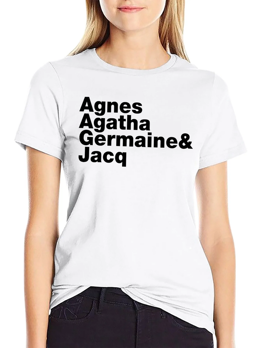 Agnes Agatha Germaine & Jacq Black T-Shirt product image 11