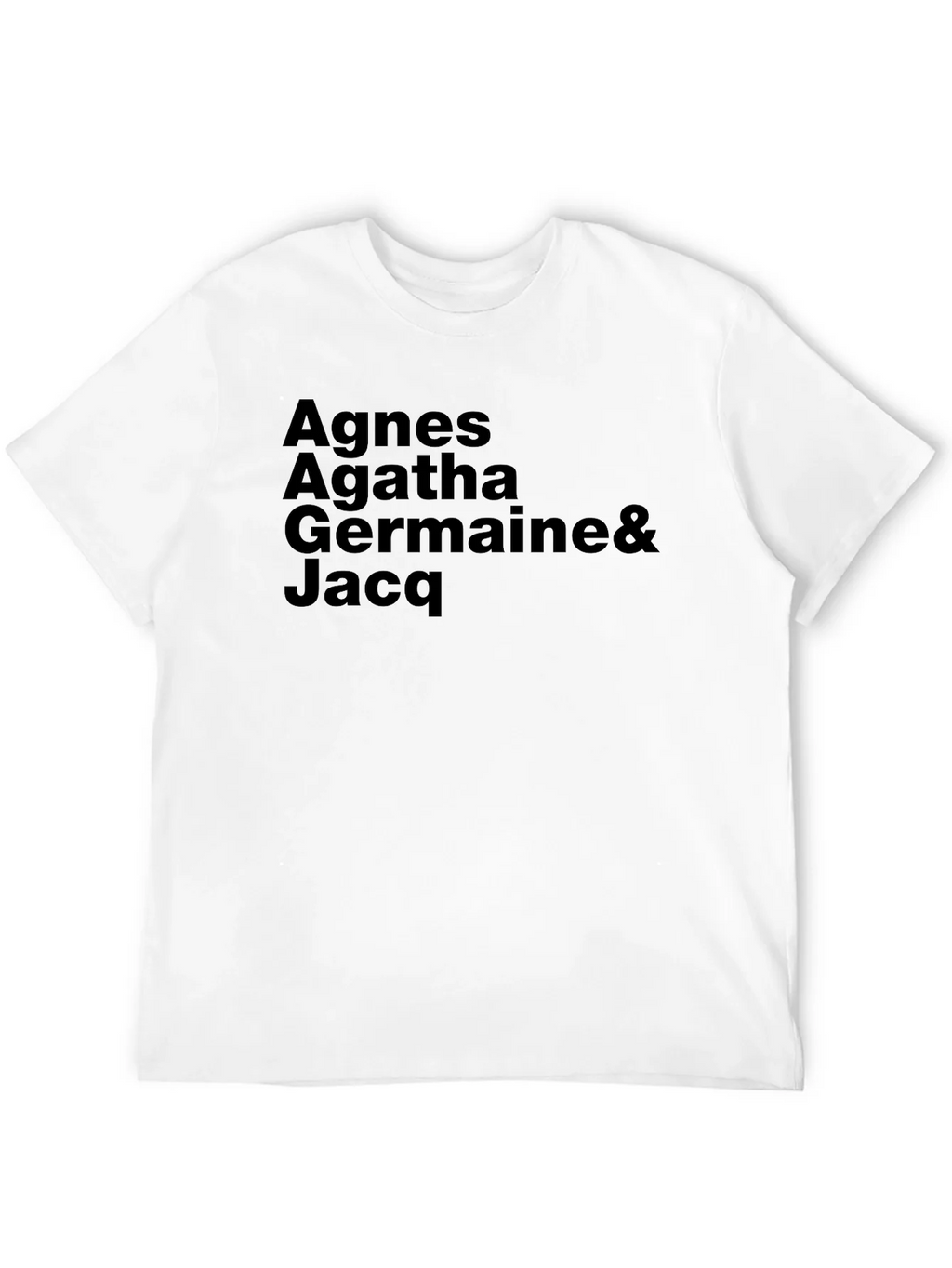 Agnes Agatha Germaine & Jacq Black T-Shirt product image 3