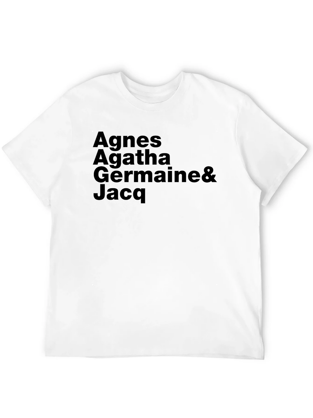 Agnes Agatha Germaine & Jacq Black T-Shirt product image 3