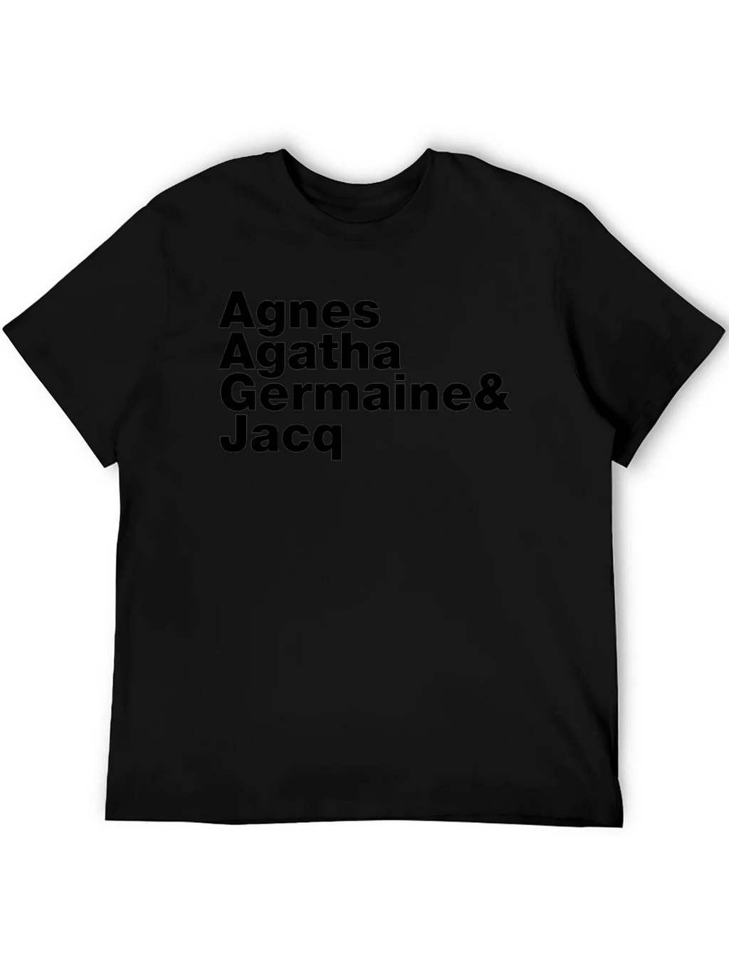 Agnes Agatha Germaine & Jacq Black T-Shirt product image 8