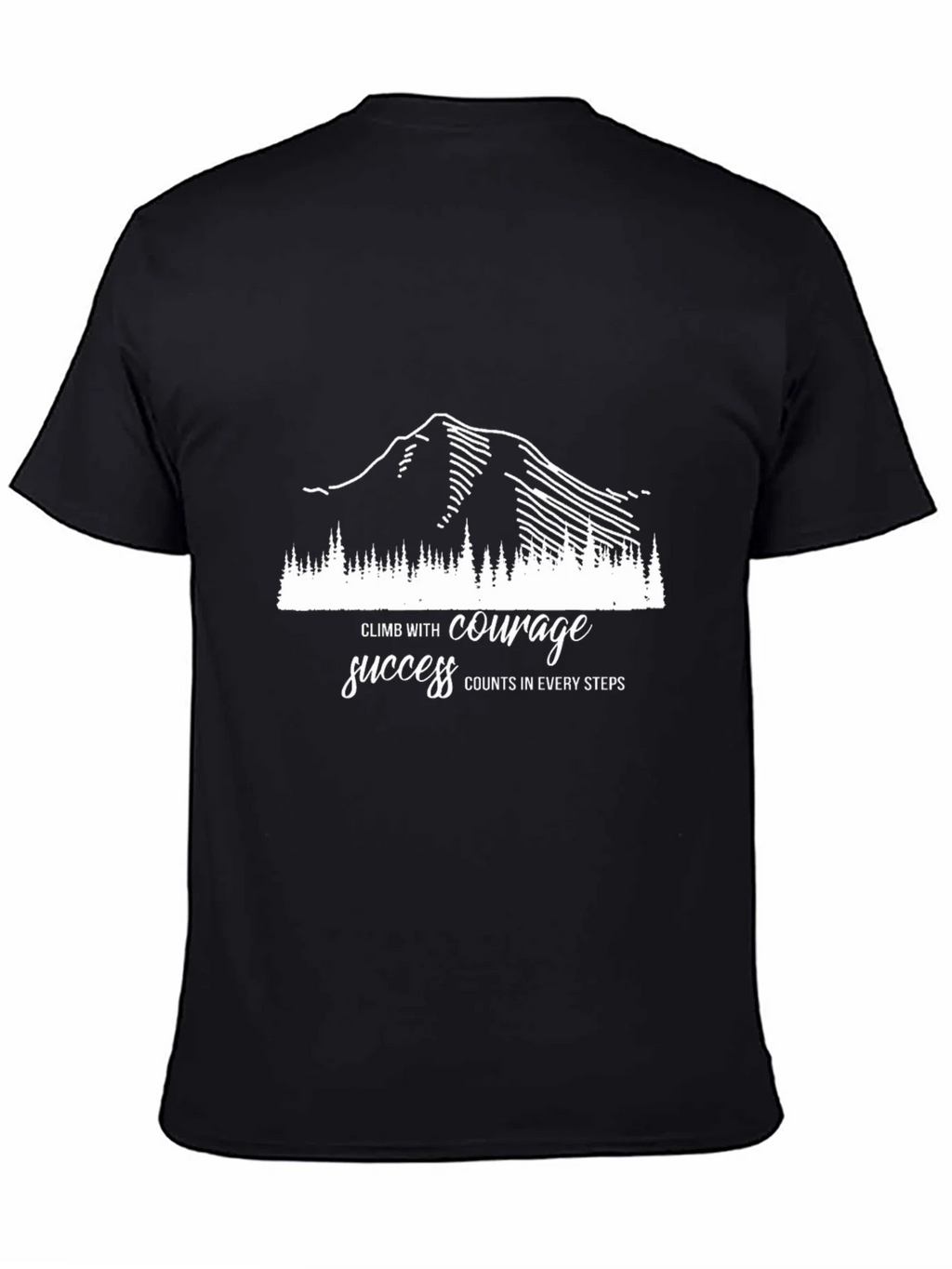 Motivational Climb T-Shirt - Courage & Success product image 7