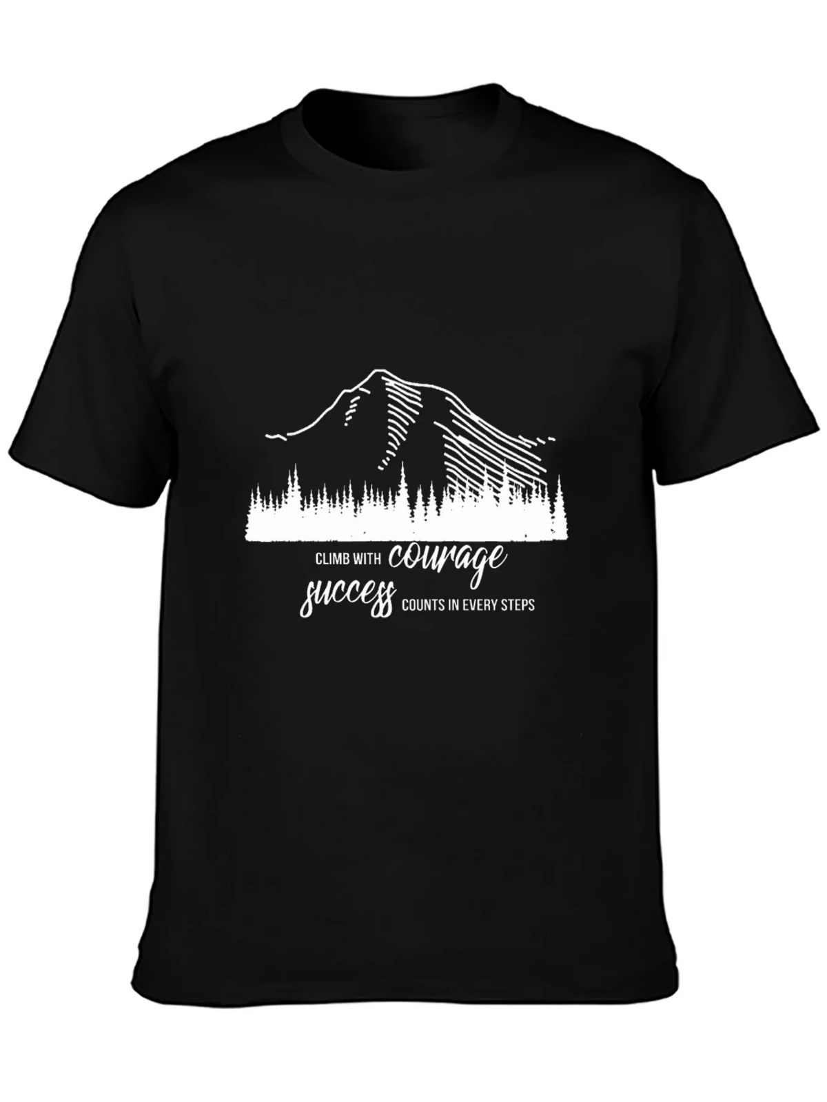Motivational Climb T-Shirt - Courage & Success product image 6