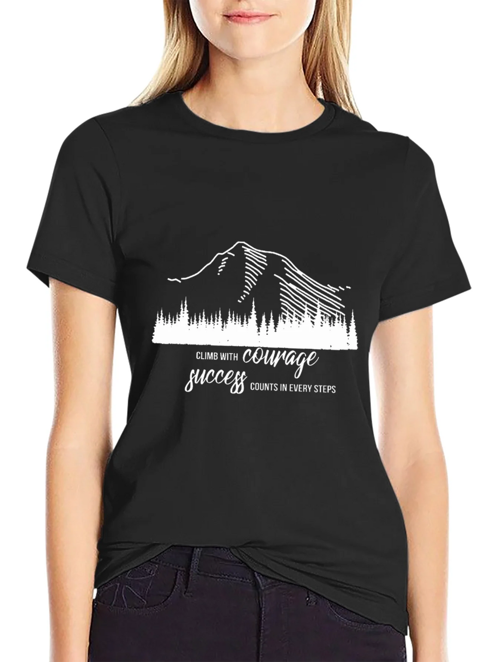 Motivational Climb T-Shirt - Courage & Success product image 5