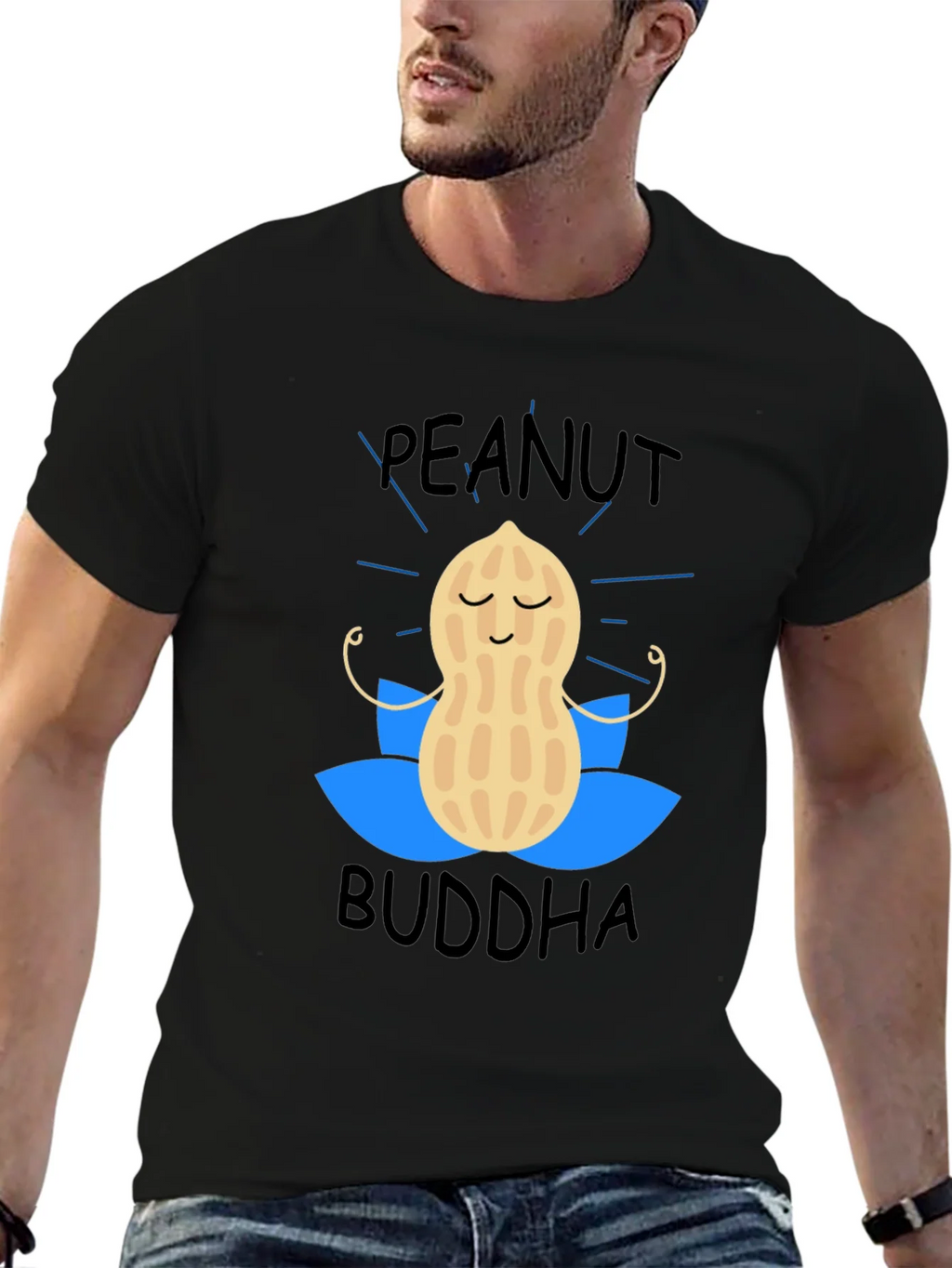 Peanut Buddha T-Shirt - Meditating Nut Tee product image 7