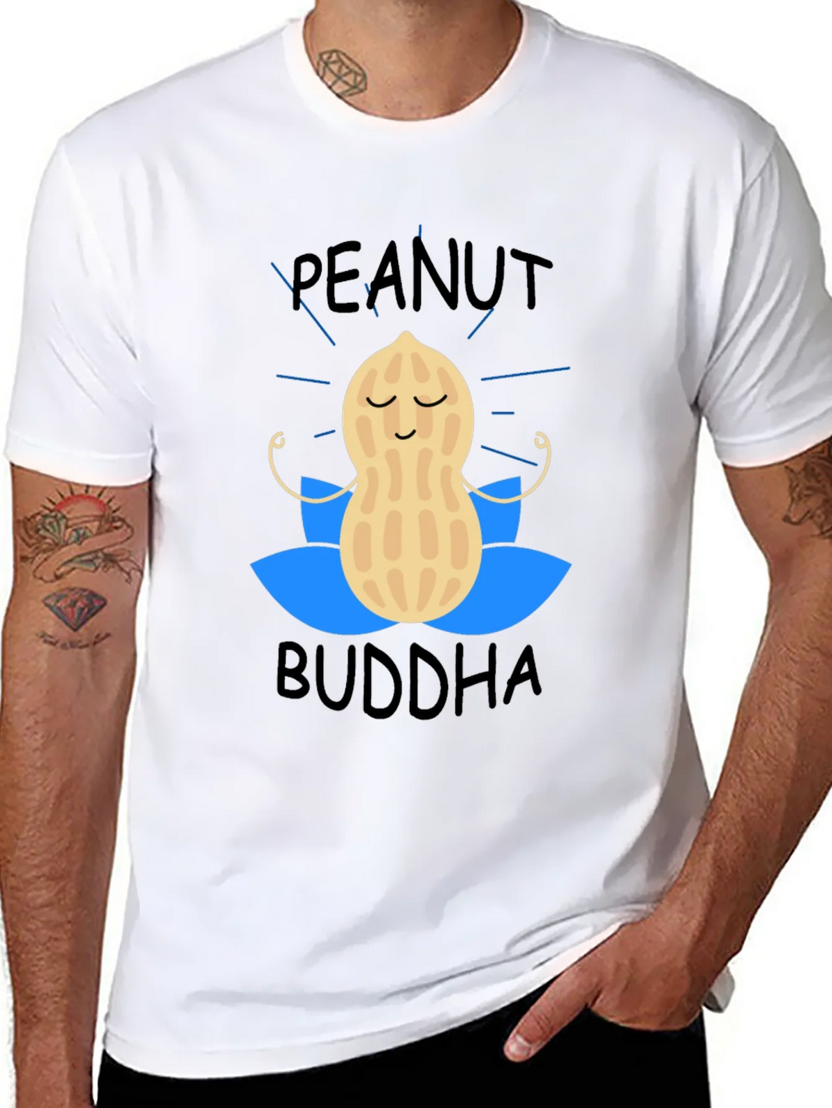 Peanut Buddha T-Shirt - Meditating Nut Tee product image 8