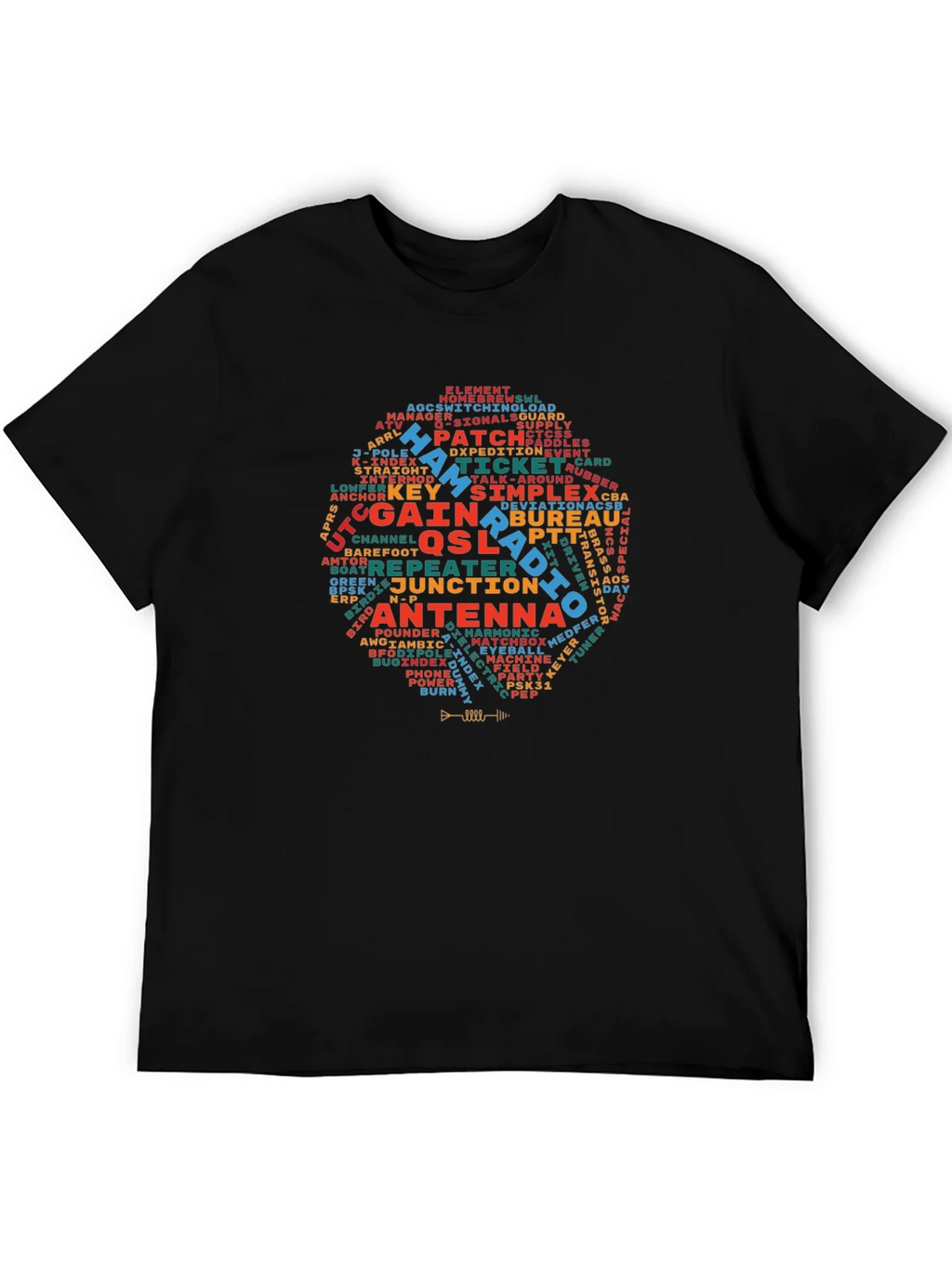 Ham Radio Operator T-Shirt - Amateur Word Cloud Design product image 8