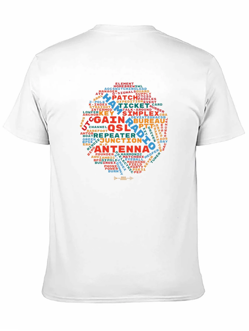 Ham Radio Operator T-Shirt - Amateur Word Cloud Design product image 2