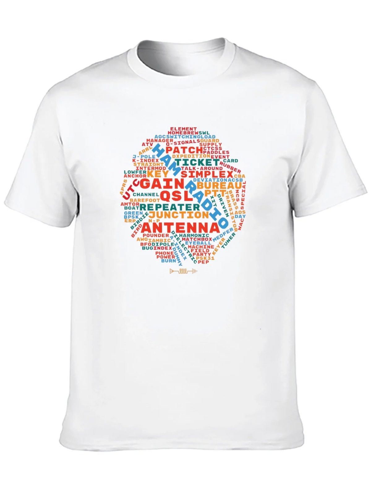 Ham Radio Operator T-Shirt - Amateur Word Cloud Design product image 12