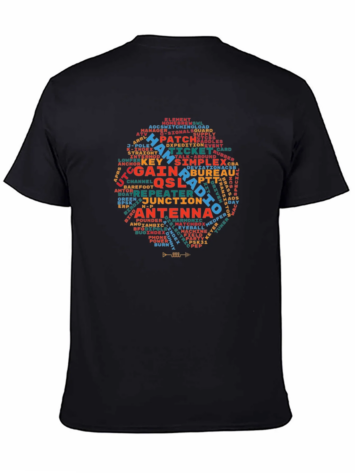 Ham Radio Operator T-Shirt - Amateur Word Cloud Design product image 7