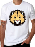 Lion Graphic Black T-Shirt - Cool Animal Design product image 1