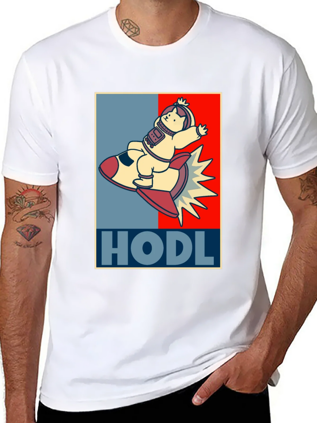 HODL Astronaut Cat T-Shirt - Crypto Moonshot! product image 10