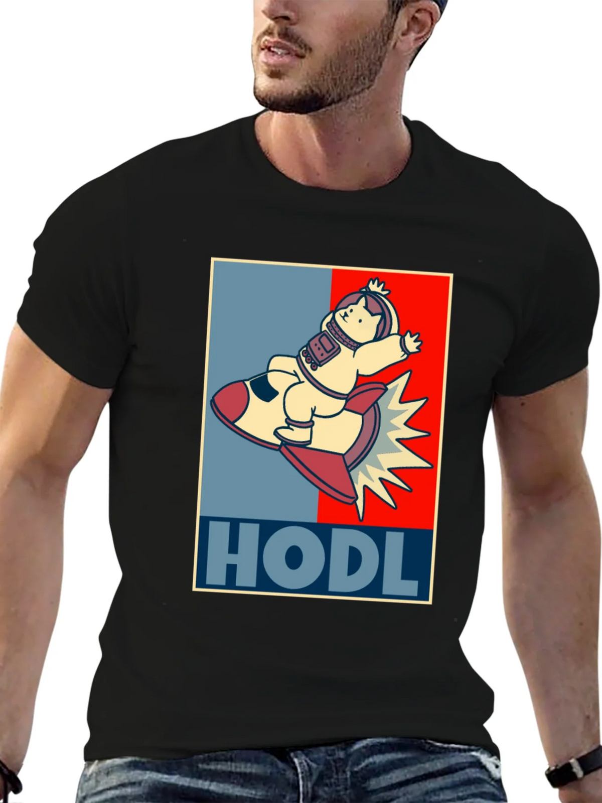 HODL Astronaut Cat T-Shirt - Crypto Moonshot! product image 9