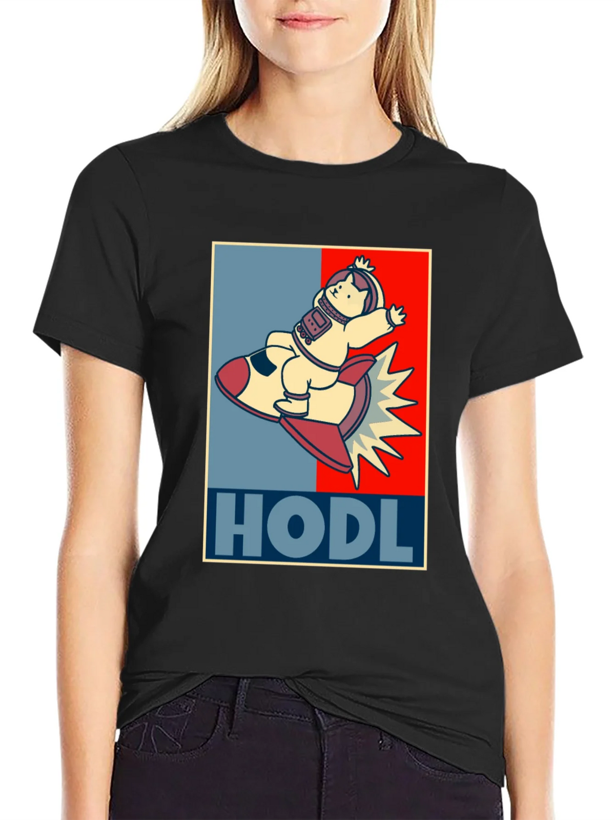 HODL Astronaut Cat T-Shirt - Crypto Moonshot! product image 5