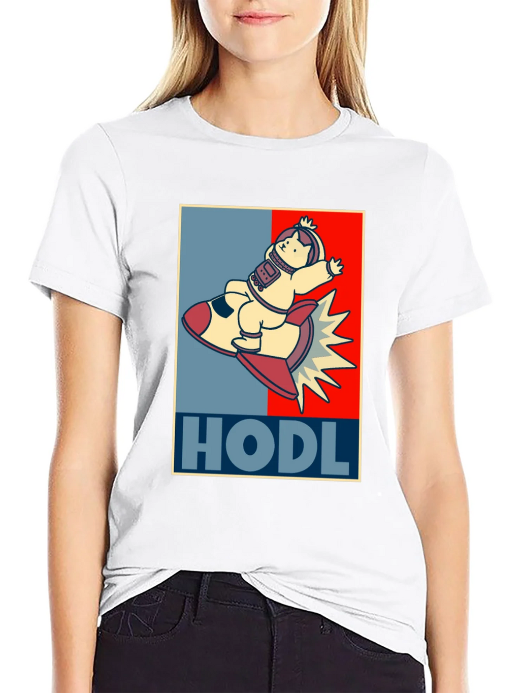 HODL Astronaut Cat T-Shirt - Crypto Moonshot! product image 11