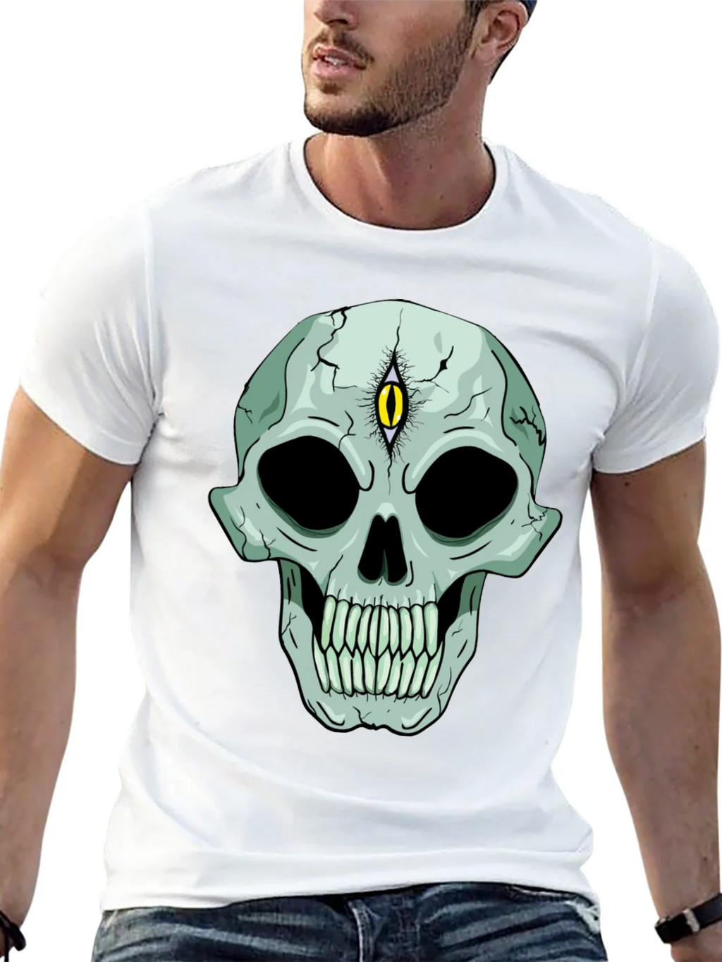 Mystic Skull Graphic Tee - Third Eye Vision product image 3