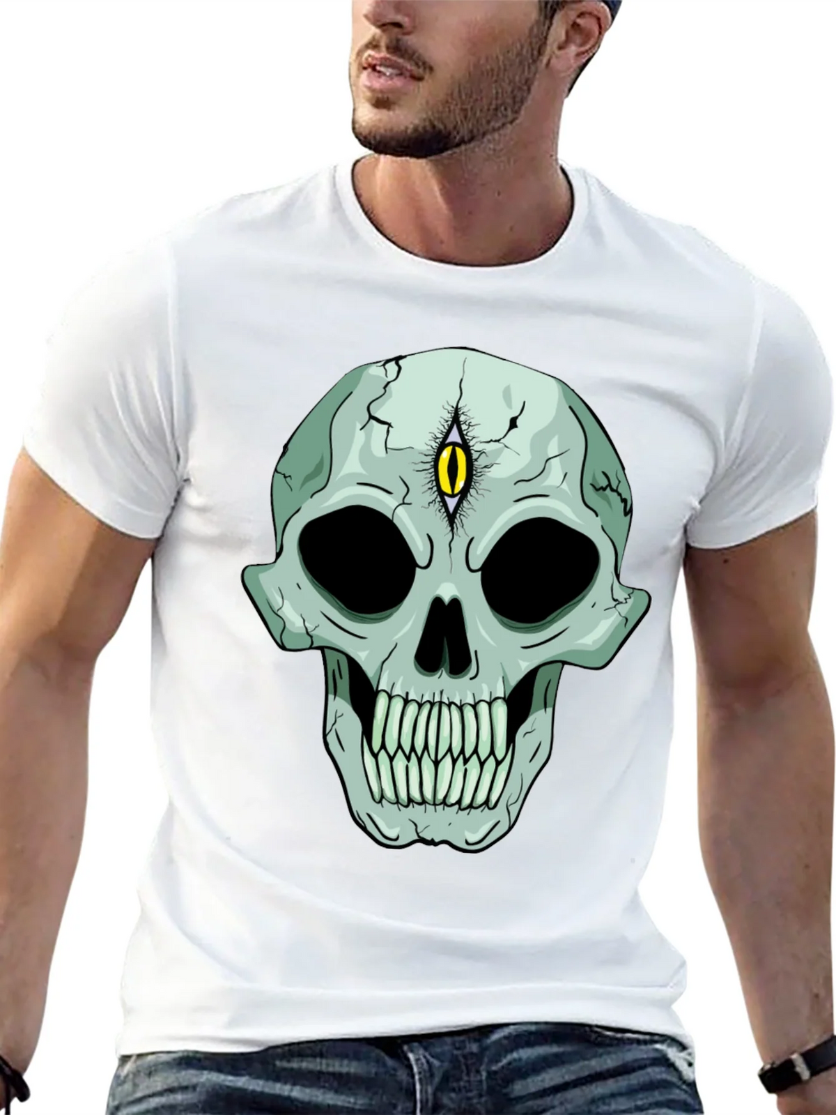 Mystic Skull Graphic Tee - Third Eye Vision product image 3