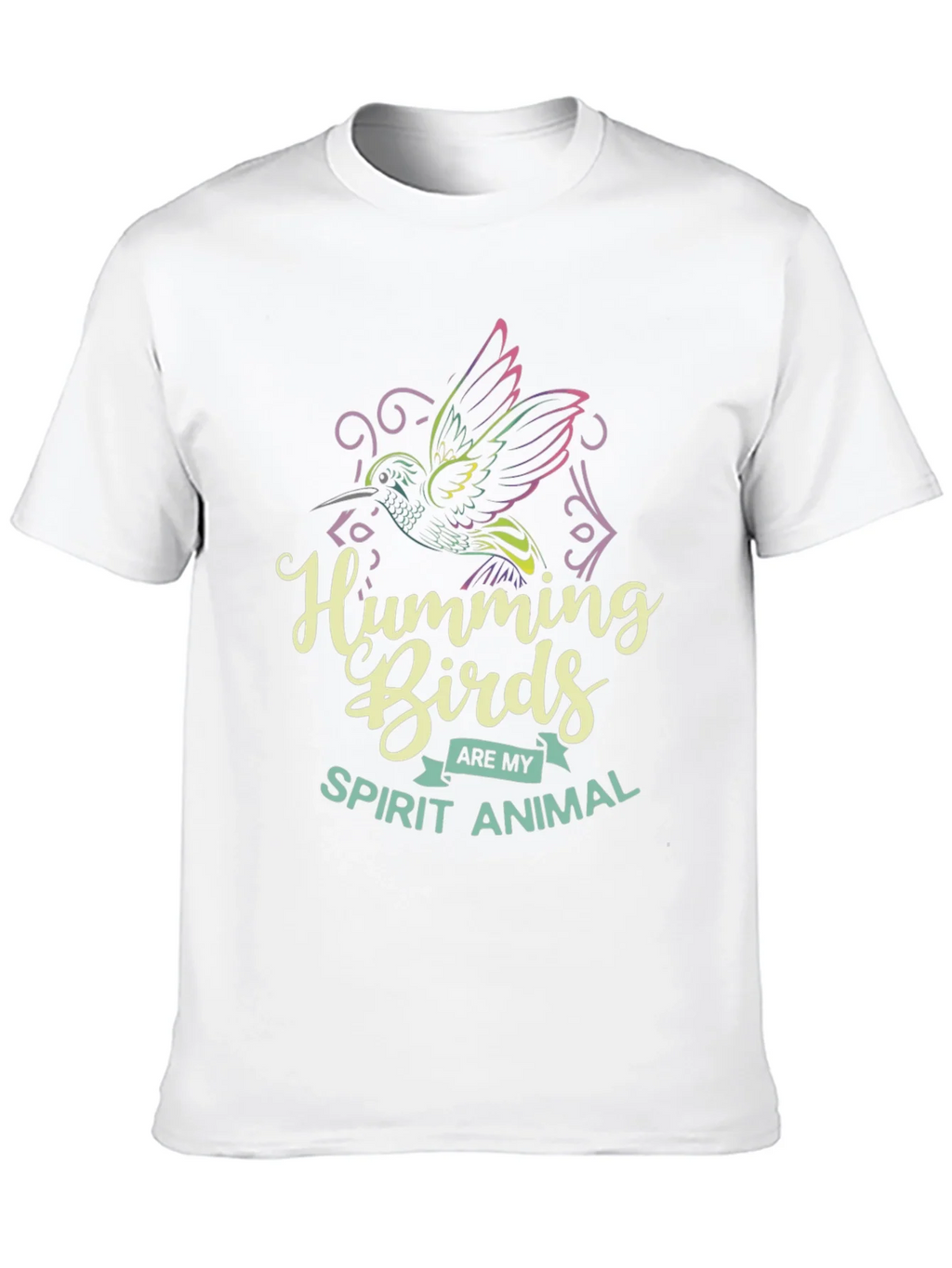 Hummingbird Spirit Animal Graphic Tee - Black Cotton Shirt product image 12