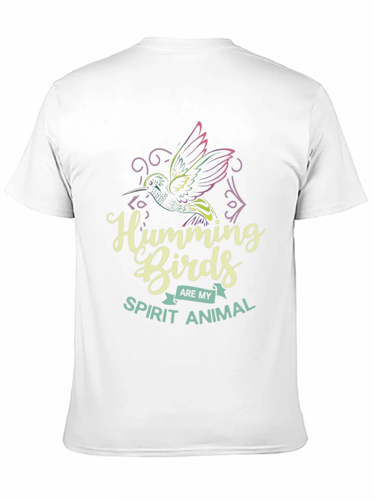 Hummingbird Spirit Animal Graphic Tee - Black Cotton Shirt product image 2