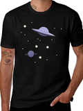 Space Galaxy UFO Graphic T-Shirt product image 1
