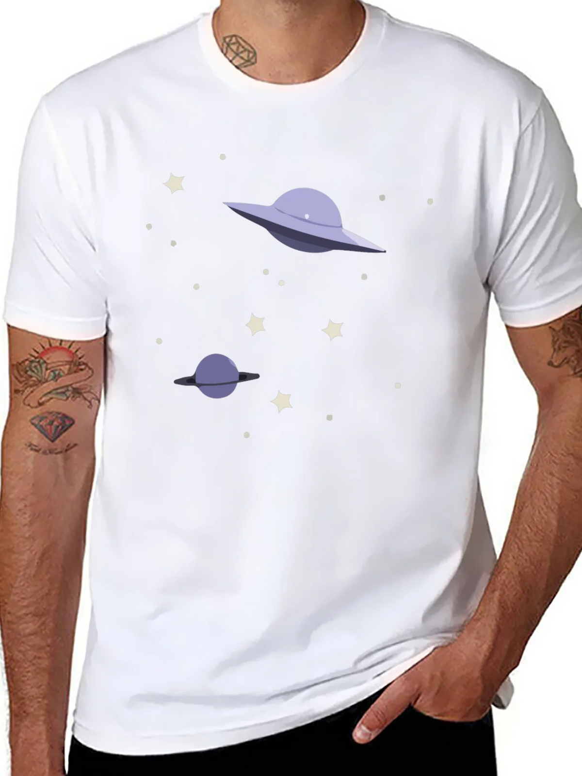 Space Galaxy UFO Graphic T-Shirt product image 10