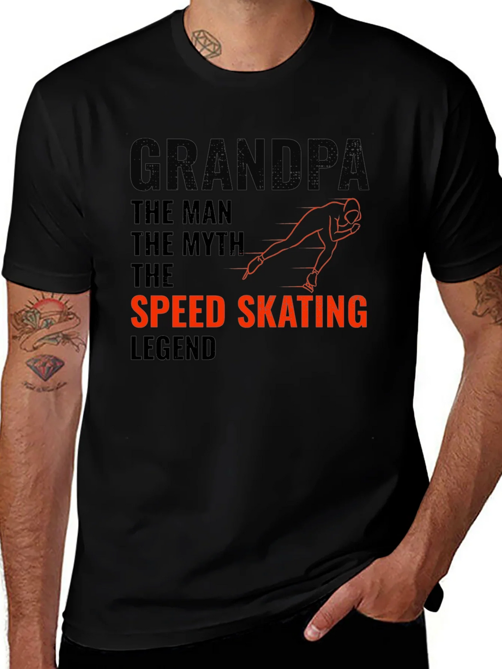 Grandpa Speed Skating Legend T-Shirt product image 1
