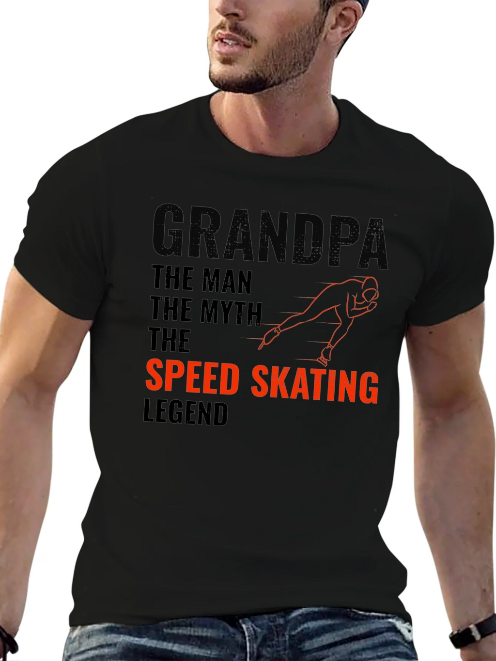 Grandpa Speed Skating Legend T-Shirt product image 9